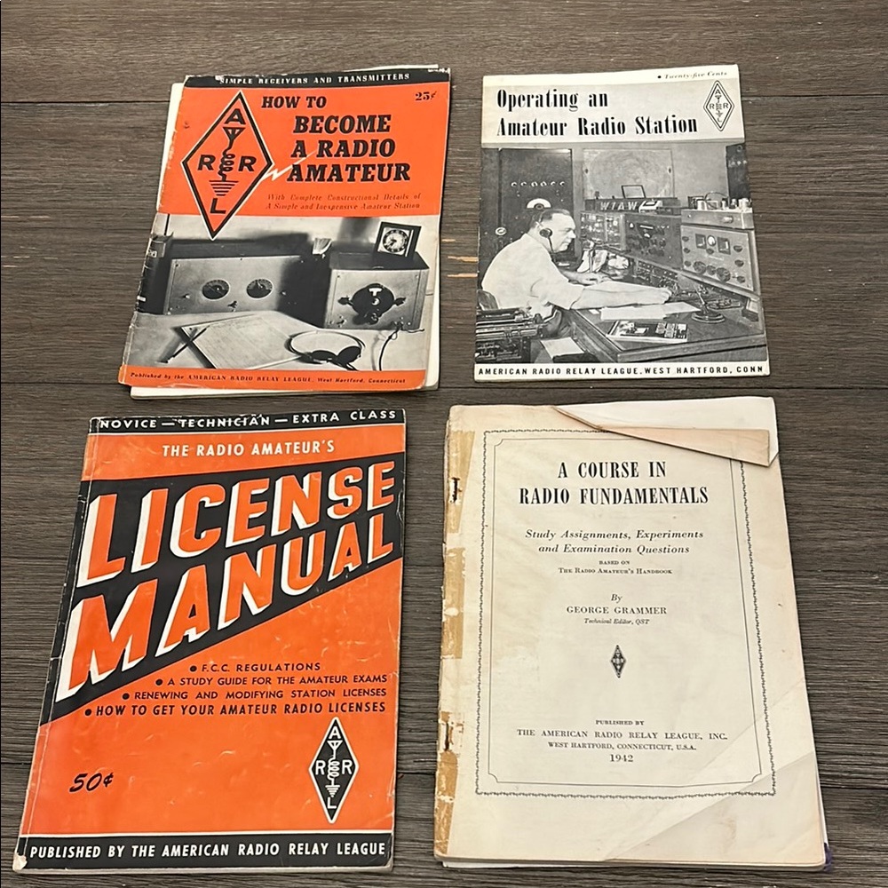 Vintage Radio Amateur Book Collection license manual operating station 1940’s +